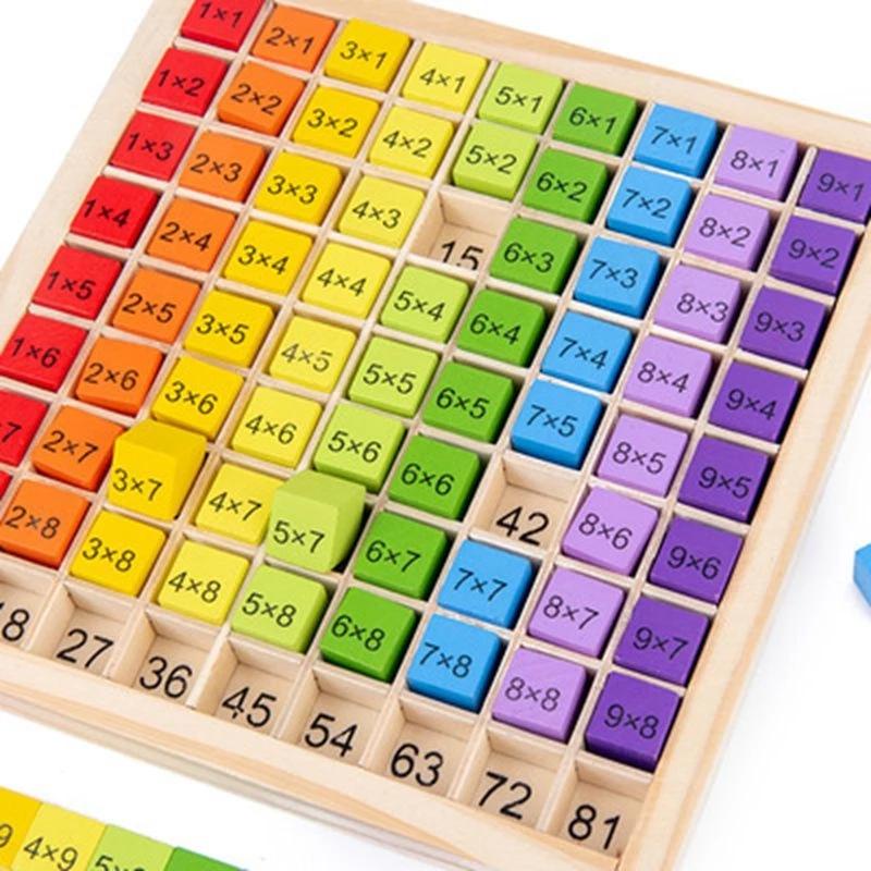 Kids Education Table - Montessori Educational Wooden Math Toys For
