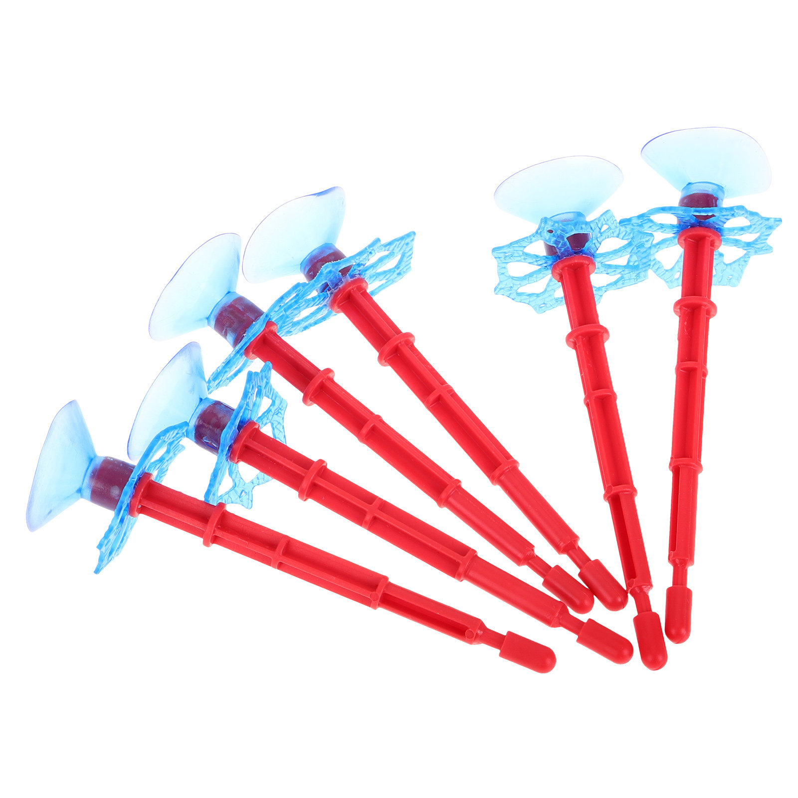Kids Education Fun - 6Pcs Suction Cup Spider Arrows Launcher
