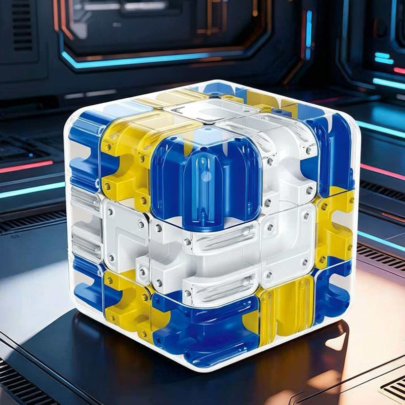 Novelty 3D Rolling Ball Maze C - Brain Teaser Cube 评论和价格