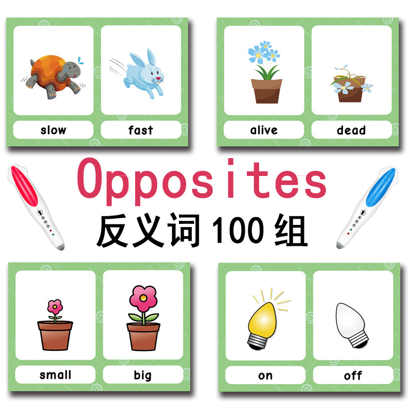The 100 Groups Opposites Flash - Kids Education School 评论和价格