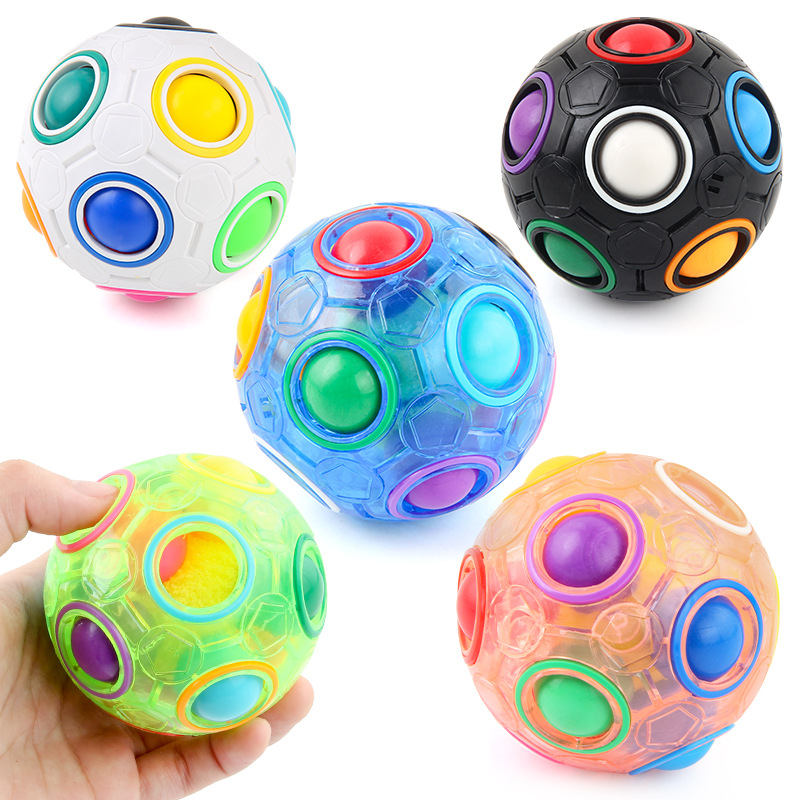 =Magic Rainbow Puzzle Ball Spe - Brain Teaser Cube 评论和价格