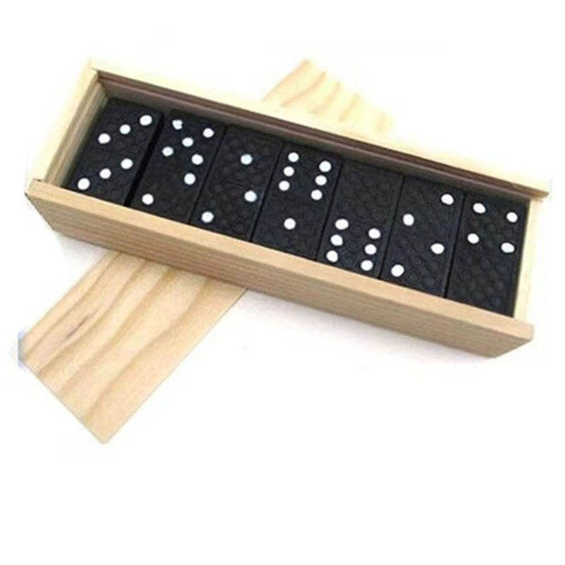 28pcs/Set Wooden Domino Board  - Kids Education Table 评论和价格