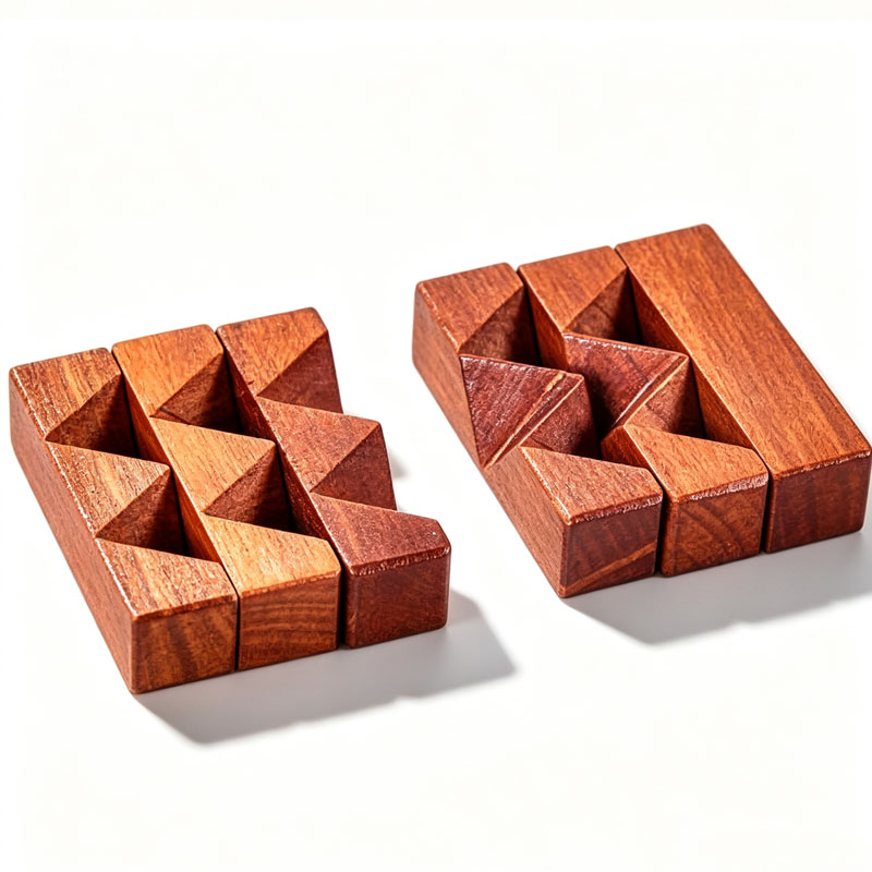 Wooden Knot Puzzle IQ Logic Tr - Kids Education Fun 评论和价格