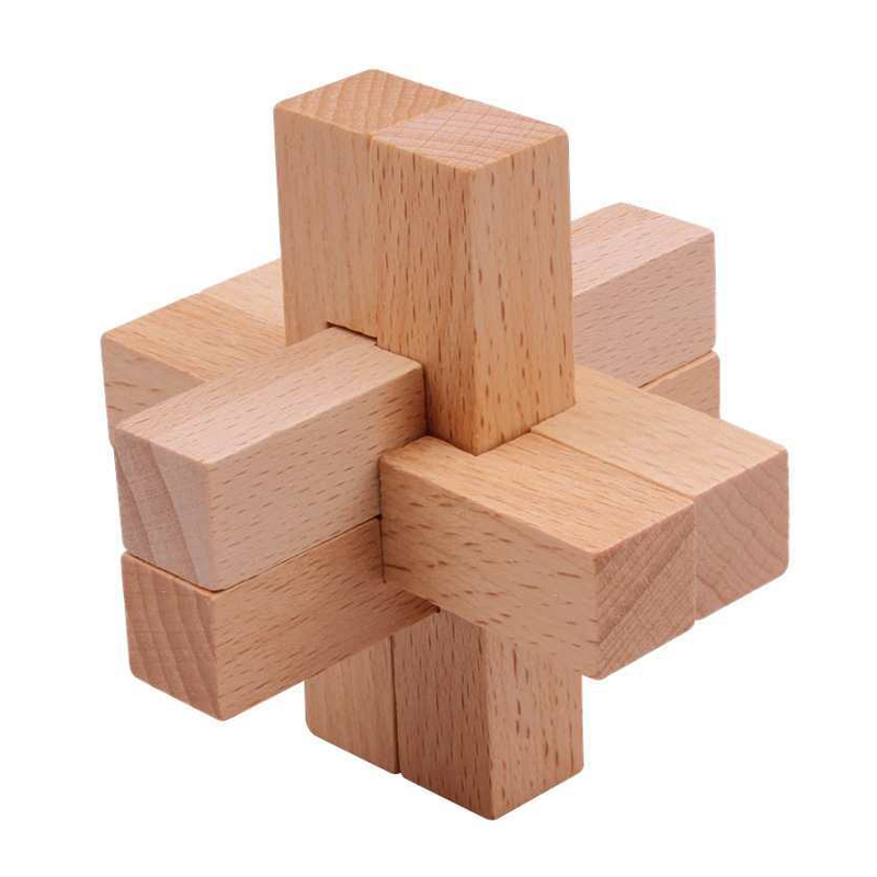 Wooden Luban Puzzle for Adults - Kids Education Fun 评论和价格