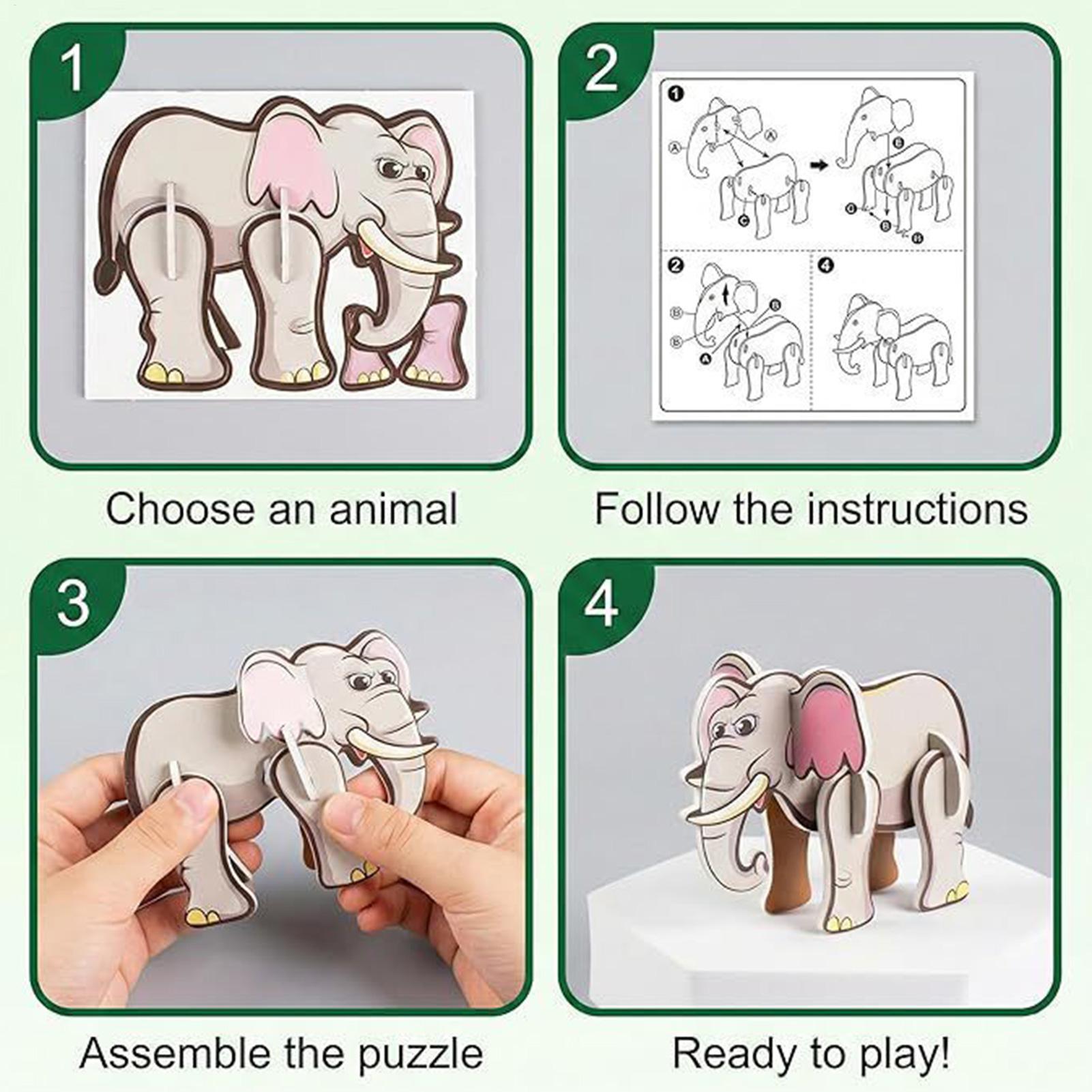 3D Cartoon Puzzles For Kids 7  - Kids Education Fun 评论和价格