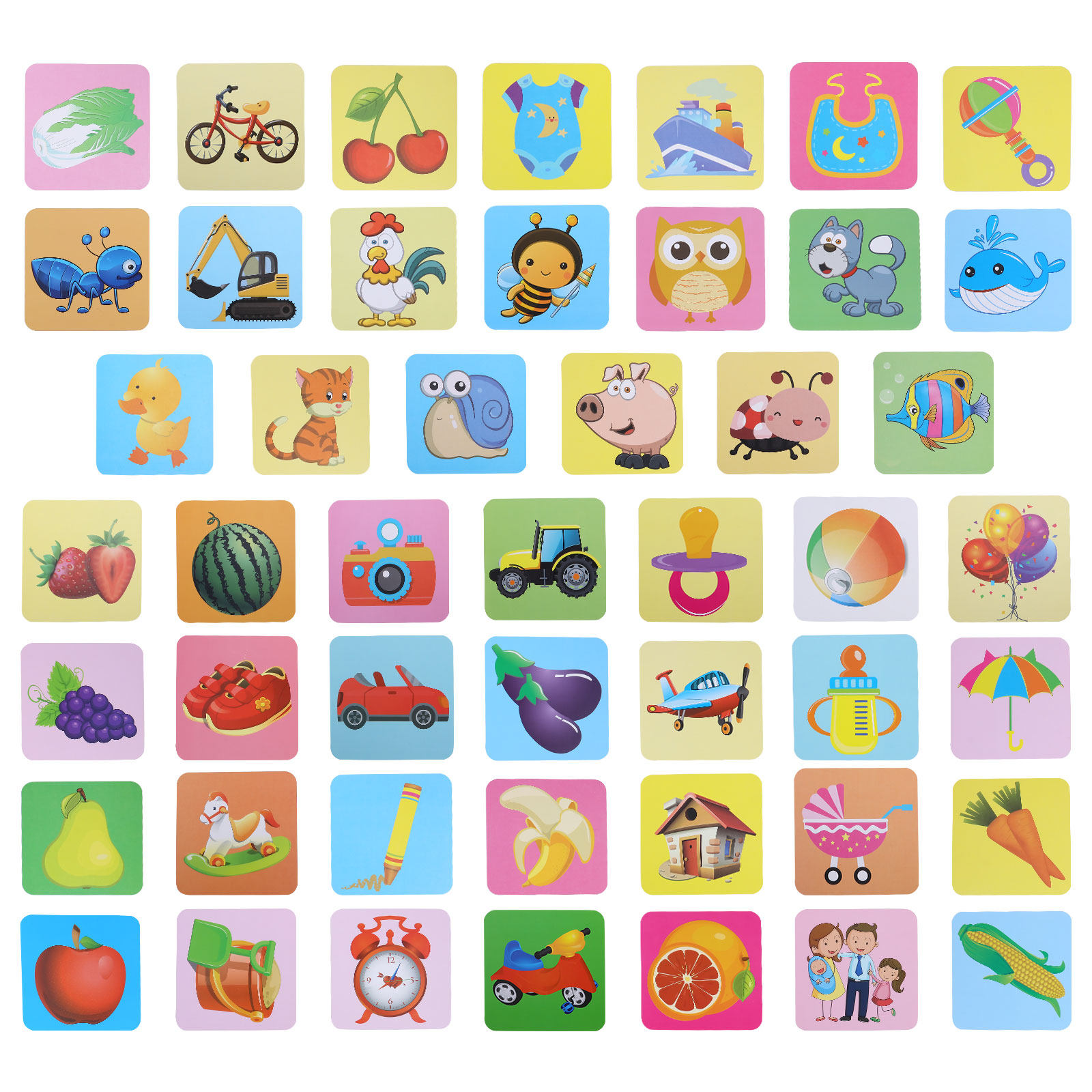 Visual Stimulus Cards Color Re - Kids Education Fun 评论和价格