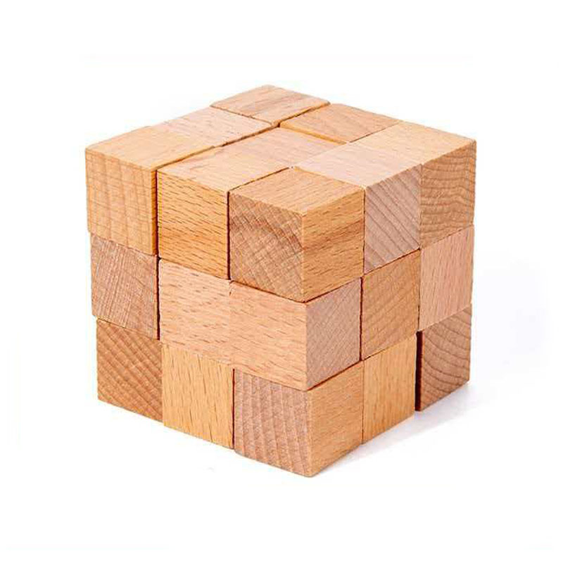 Square Snake Cube Wooden Brain - Brain Teaser Cube 评论和价格
