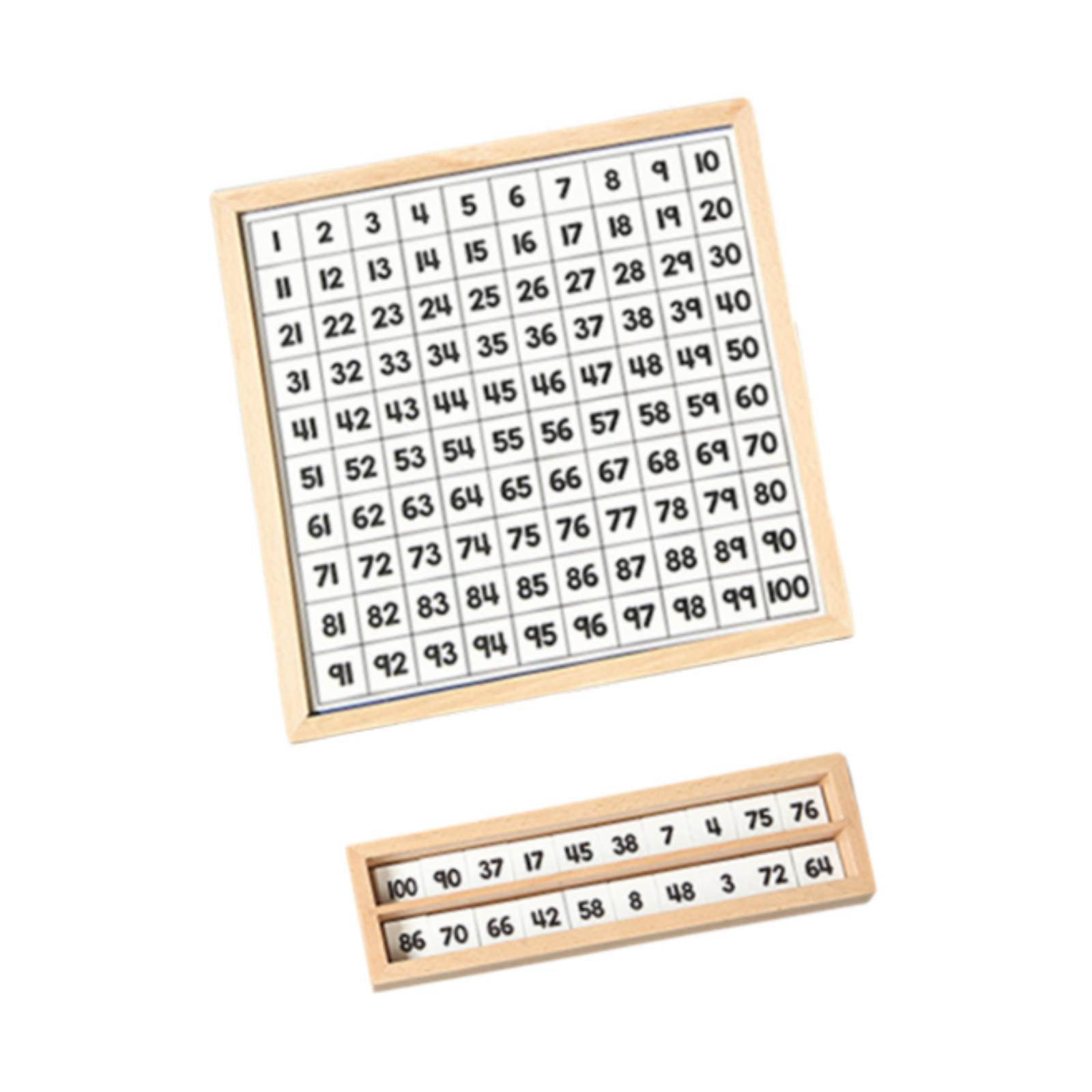 Wooden 1-100 Number Board Deve - Kids Education Table 评论和价格