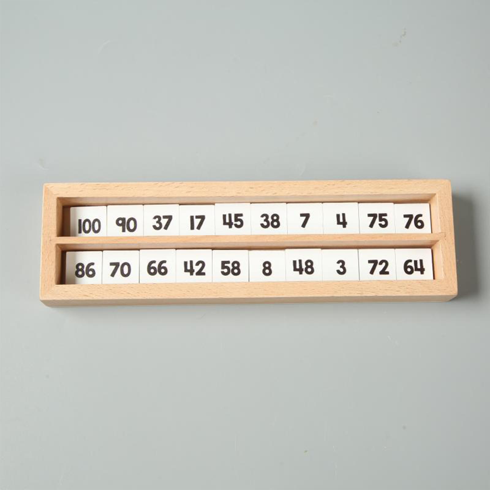 Wooden 1-100 Number Board Deve - Kids Education Table 评论和价格