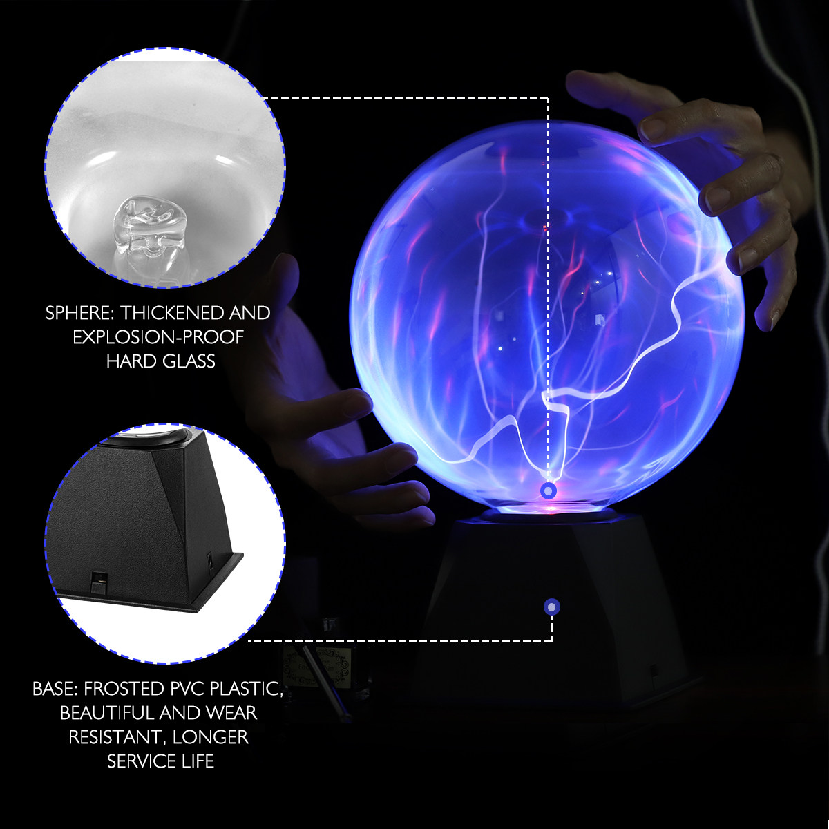 8 Inch Plasma Globe Lamp Educa - Globe Interactive Light 评论和价格