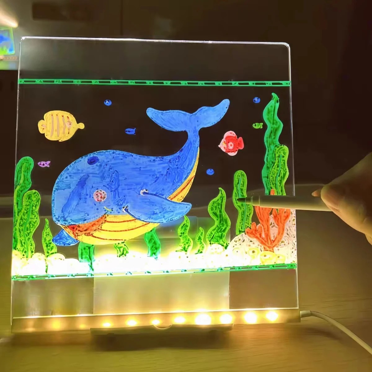 Magic Glow Kids Drawing Board: - Kids Education Fun 评论和价格