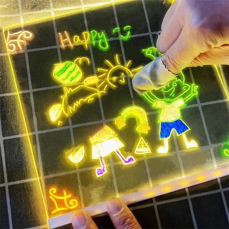 Magic Glow Kids Drawing Board: - Kids Education Fun 评论和价格