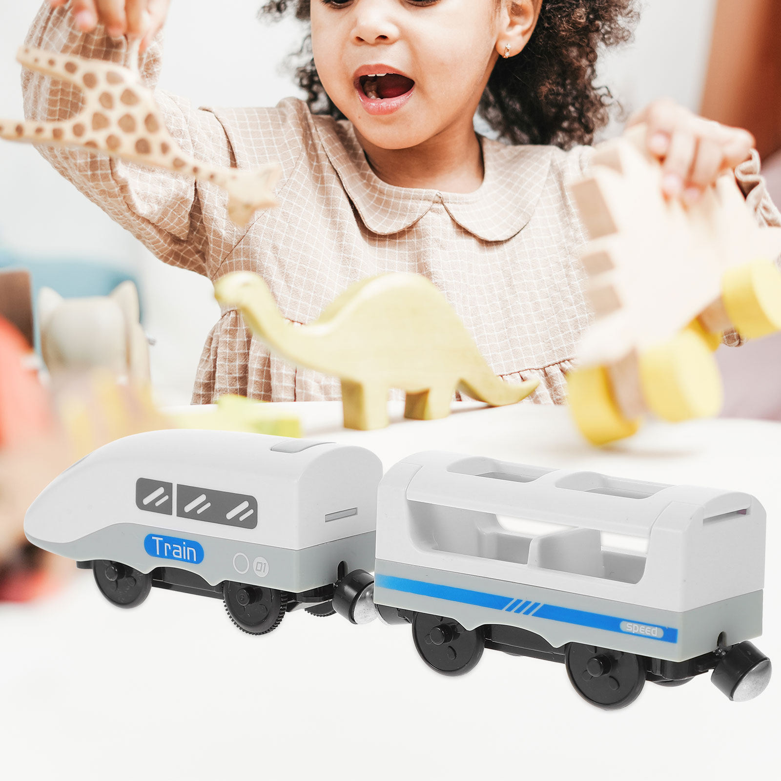 Electric Train Head Creative K - Kids Education Fun 评论和价格