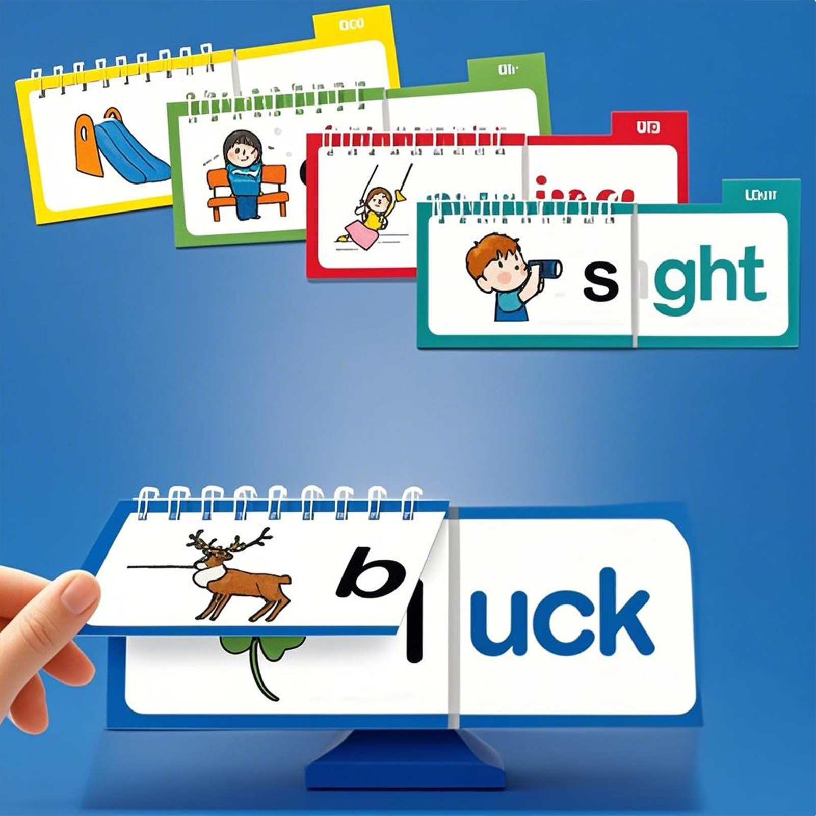Laminated Phonics Flash Cards  - Kids Education Rhymes 评论和价格