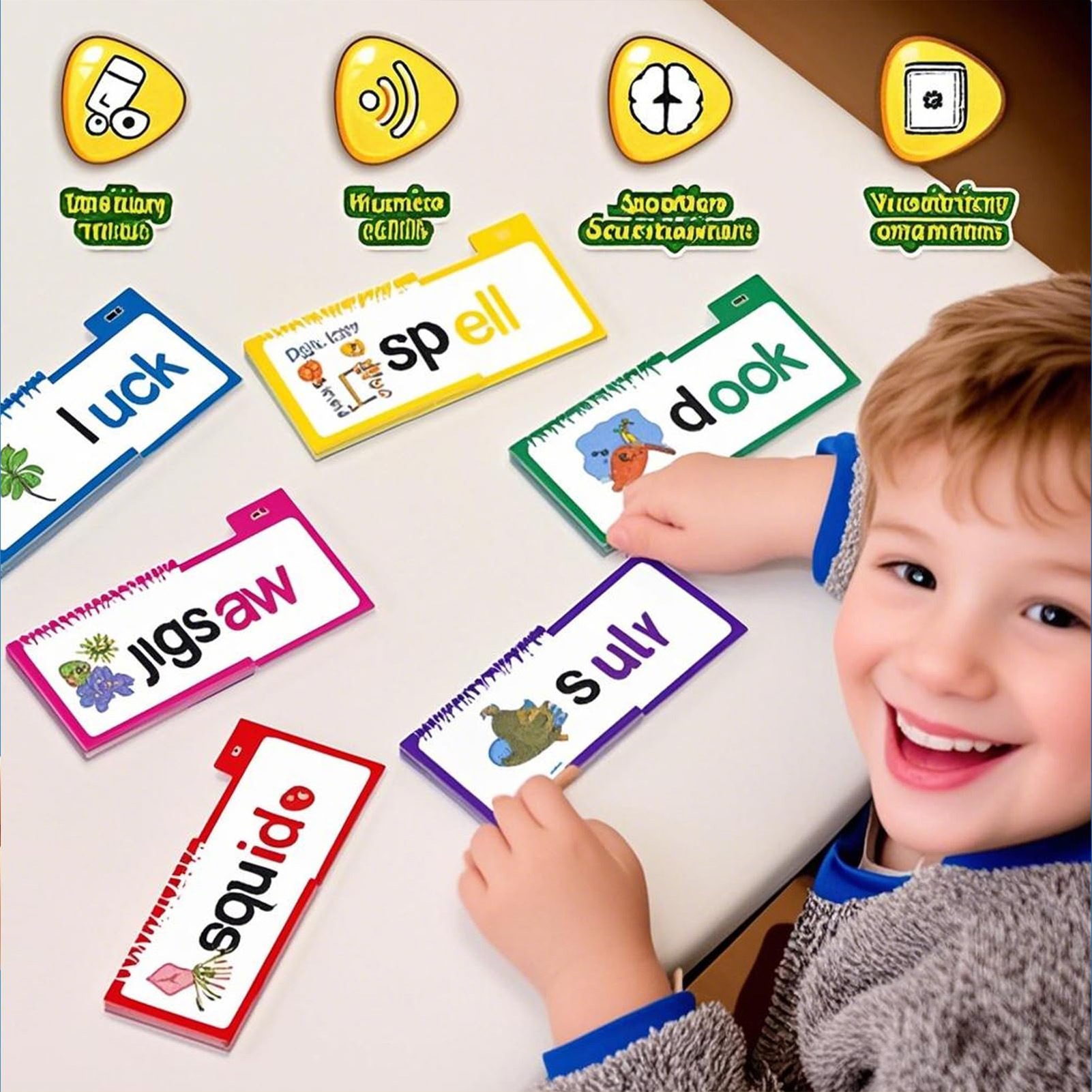 Laminated Phonics Flash Cards  - Kids Education Rhymes 评论和价格