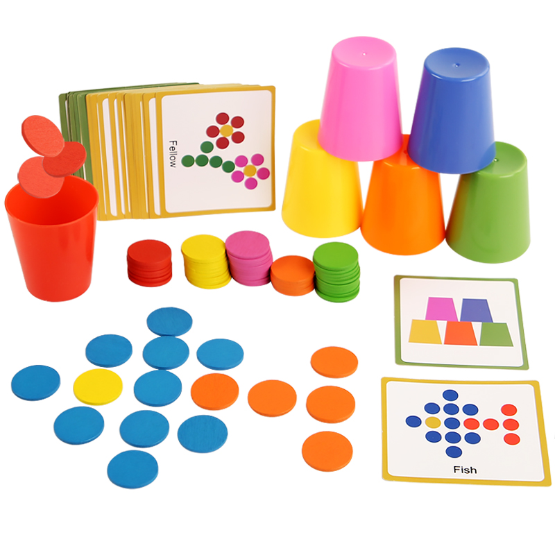 Children's Stacked Cup Game Fu - Kids Education Table 评论和价格
