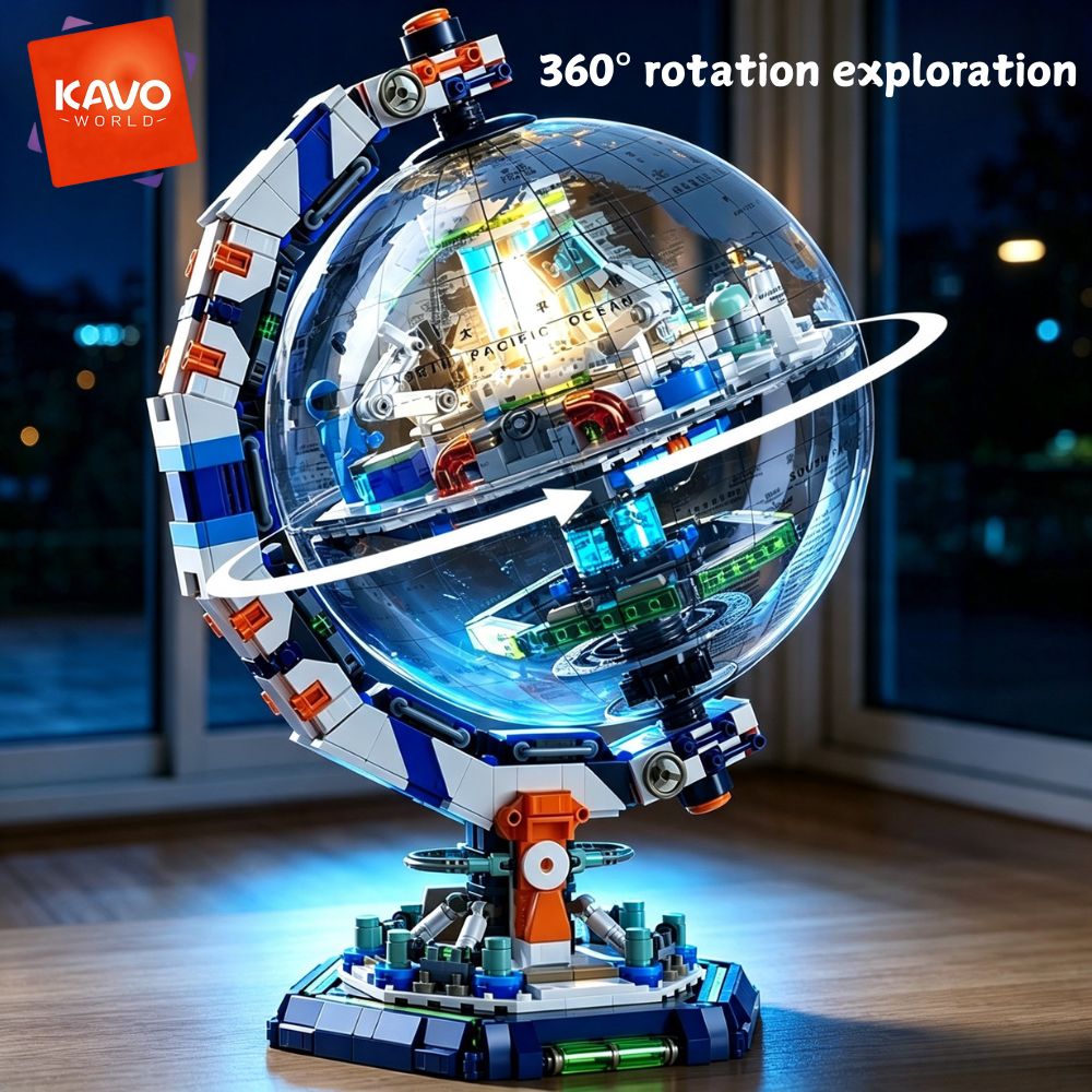 KAVOWORLD 1793pcs Space Statio - Globe Interactive Light 评论和价格