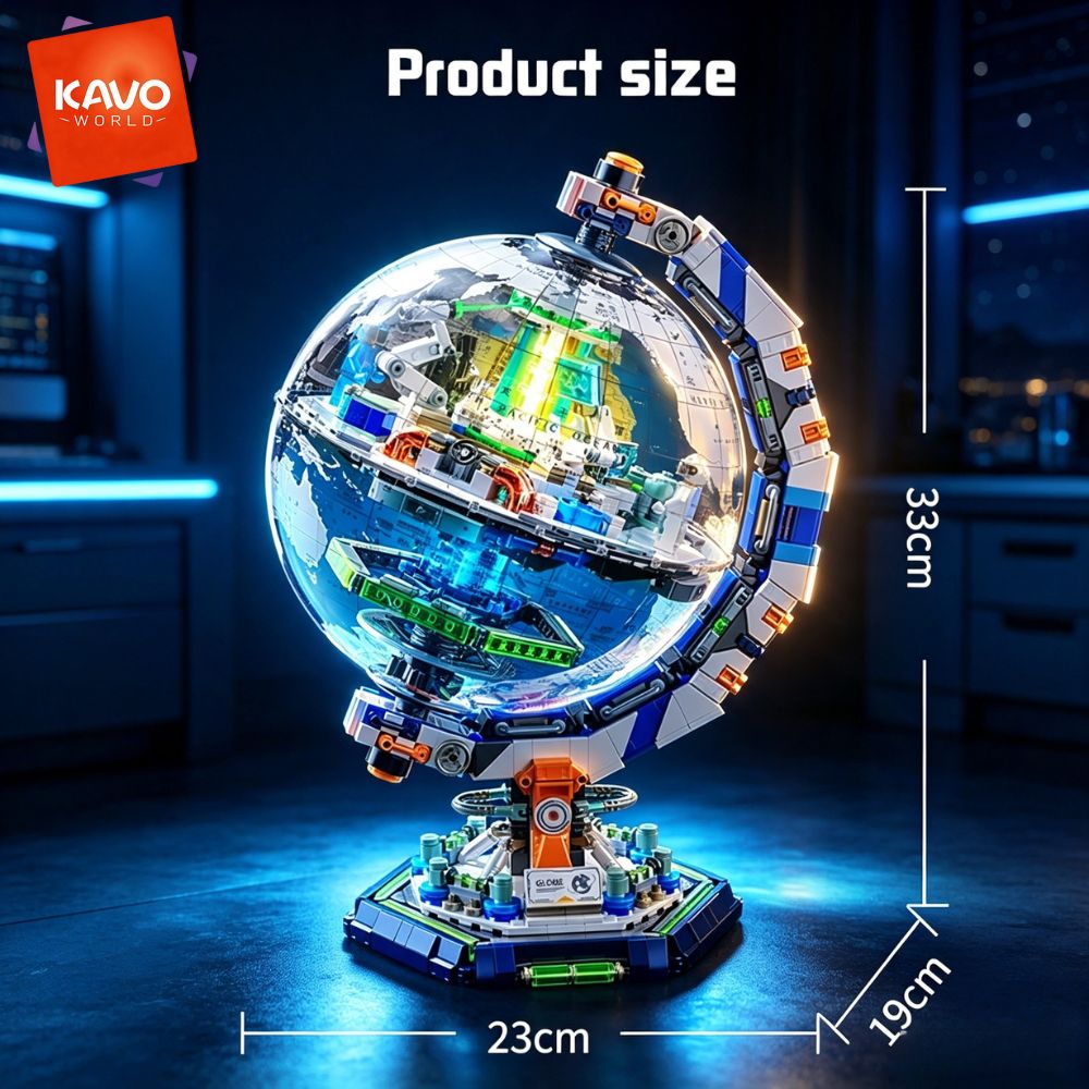KAVOWORLD 1793pcs Space Statio - Globe Interactive Light 评论和价格