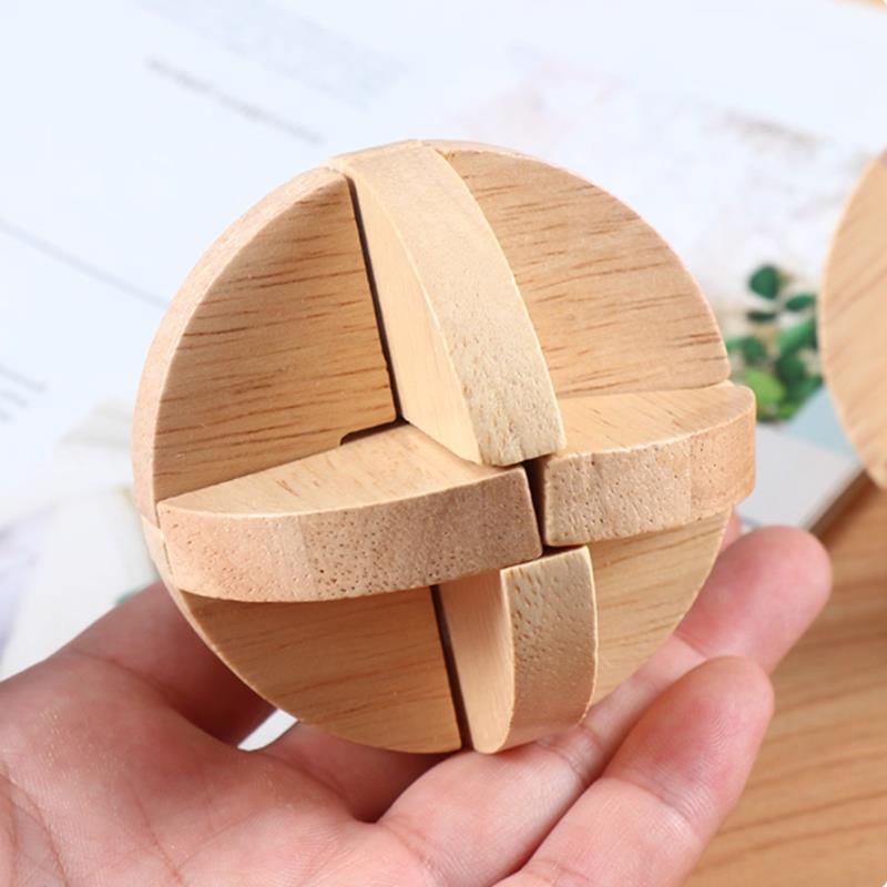Classic Lu Ban ball Wooden Bra - Kids Education Fun 评论和价格