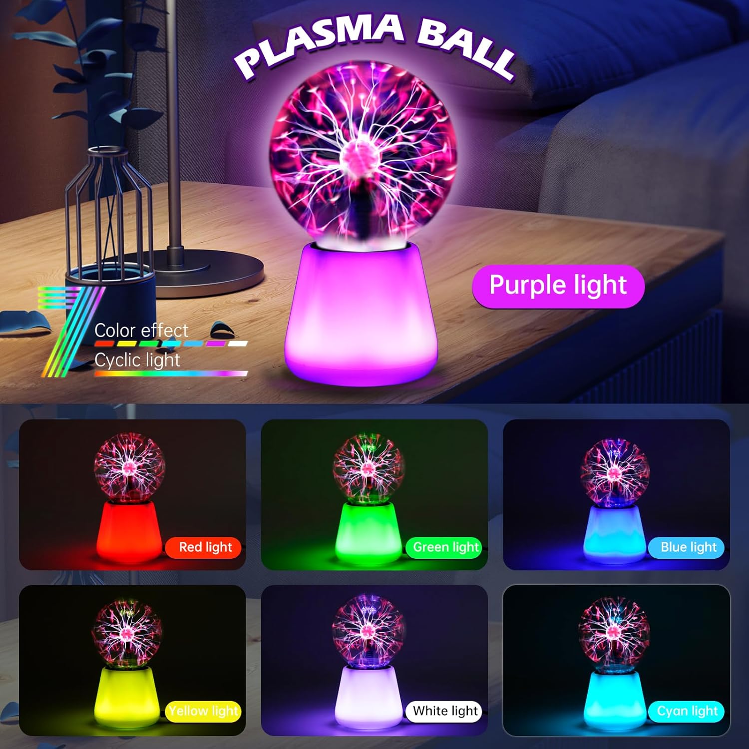 Plasma Ball Lamp Interactive T - Globe Interactive Light 评论和价格