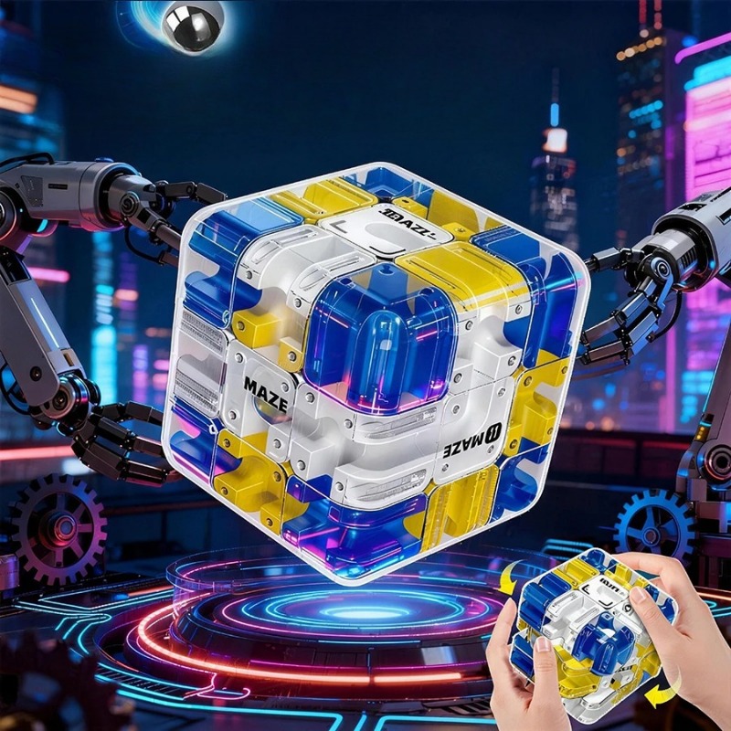 1-10PCS 3D Maze Puzzle Cube Br - Brain Teaser Cube 评论和价格