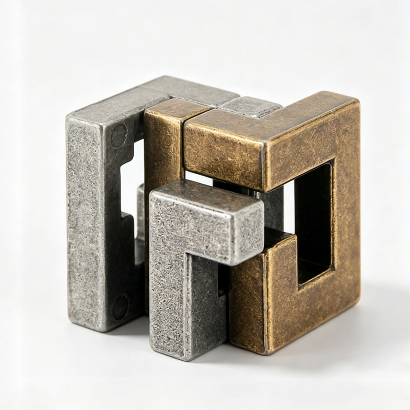 Magic IQ Cast Coil Difficult M - Brain Teaser Cube 评论和价格