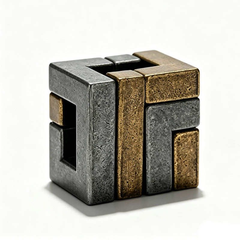 Magic IQ Cast Coil Difficult M - Brain Teaser Cube 评论和价格