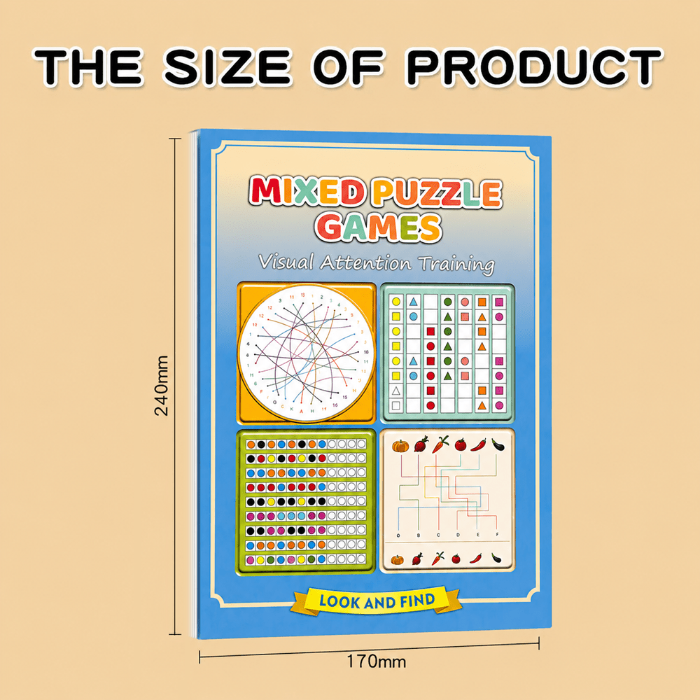 Mixed Puzzle Games Workbook 32 - Brain Teaser Cube 评论和价格